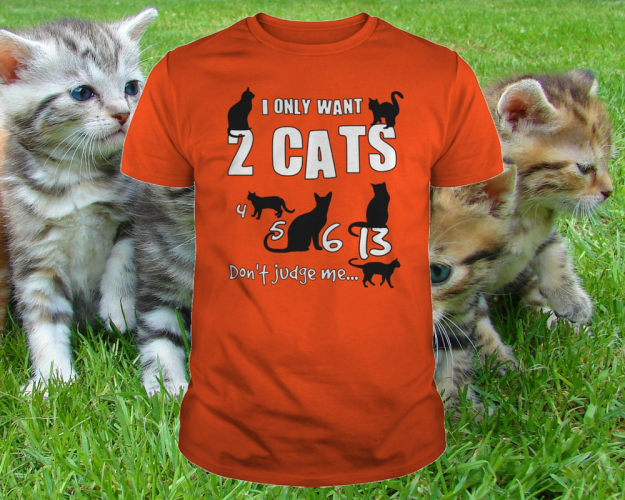 veronikahonestly i only want cats tshirt