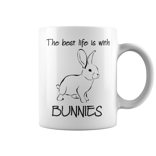 veronika honestly mug best life is with bunnies